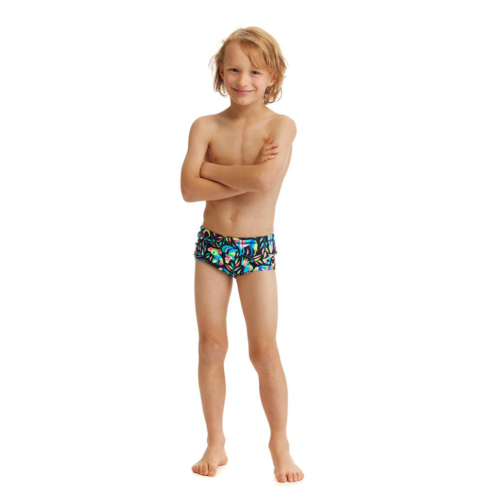 Funky Trunks Toddler Boys Printed Trunks Night Life - Aqua Shop