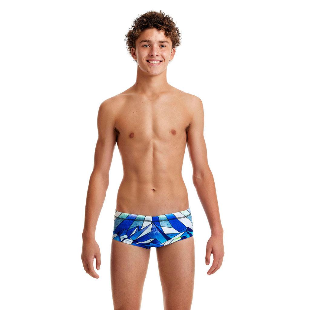 Funky Trunks Boys Sidewinder Trunks Blue Ascent - Aqua Shop