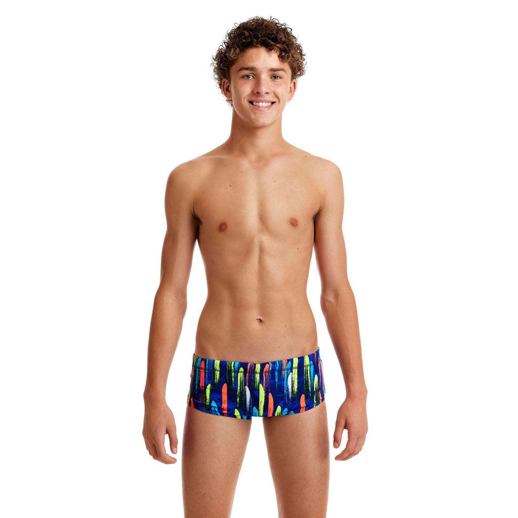 Funky Trunks Boys Sidewinder Trunks Fire Cracker - Aqua Shop