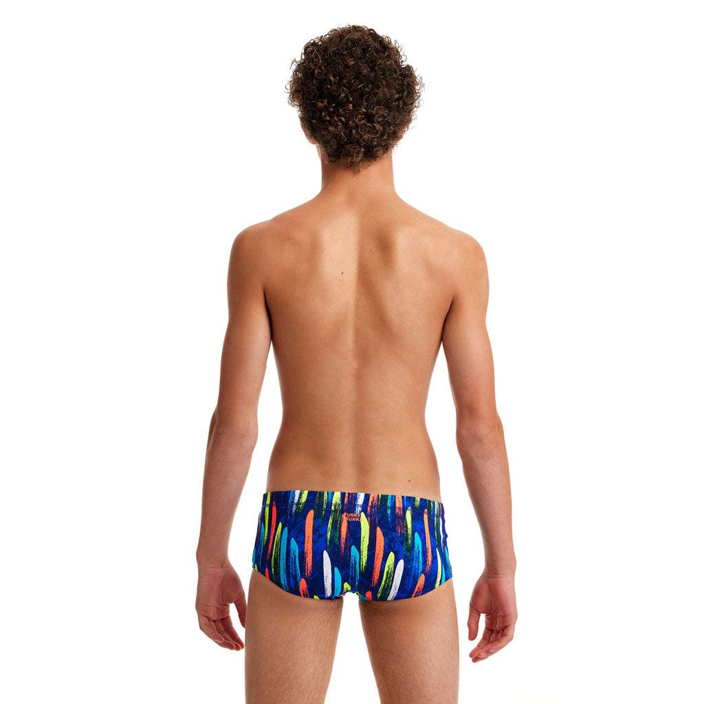 Funky Trunks Boys Sidewinder Trunks Fire Cracker - Aqua Shop