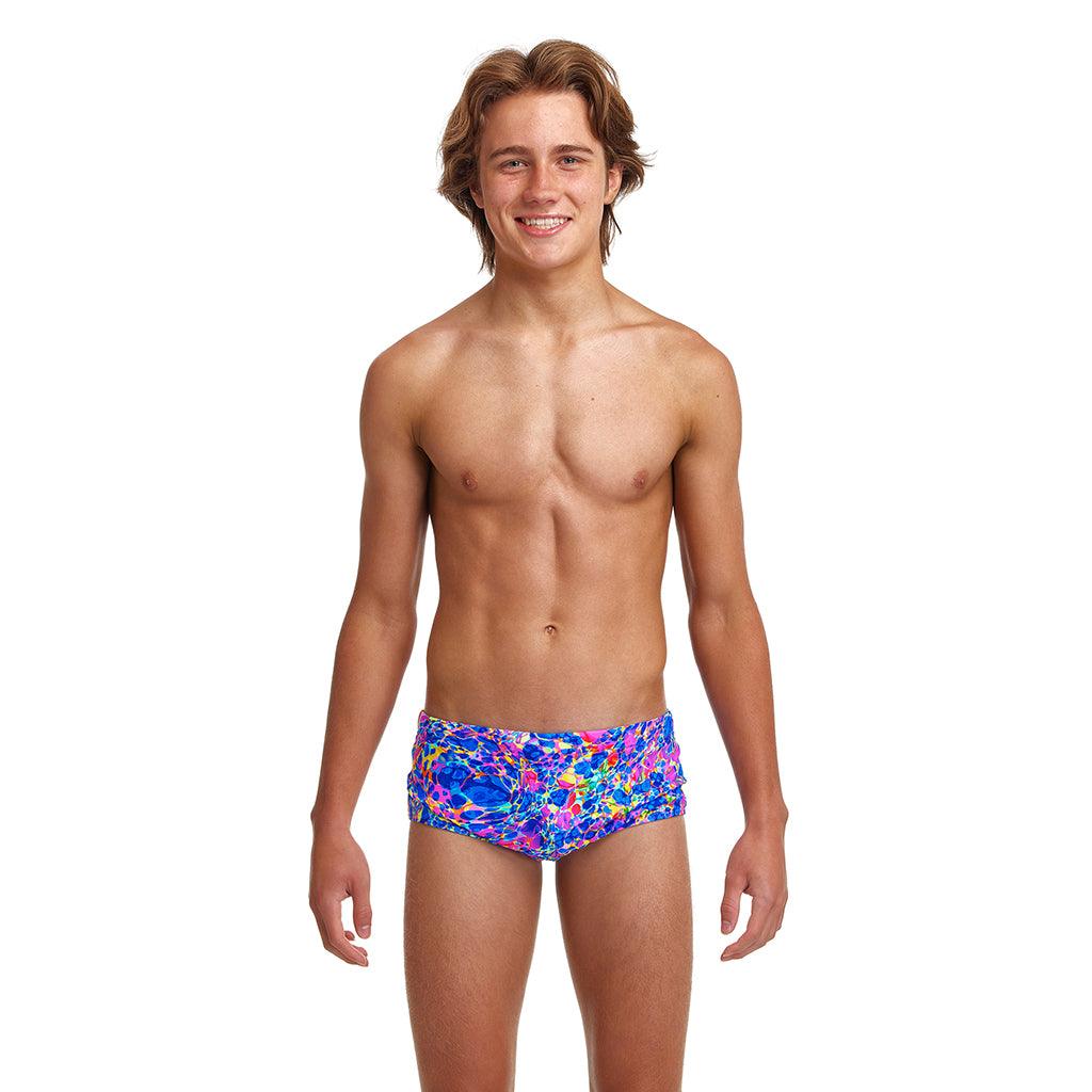 Funky Trunks Boys Sidewinder Trunks Oiled Up