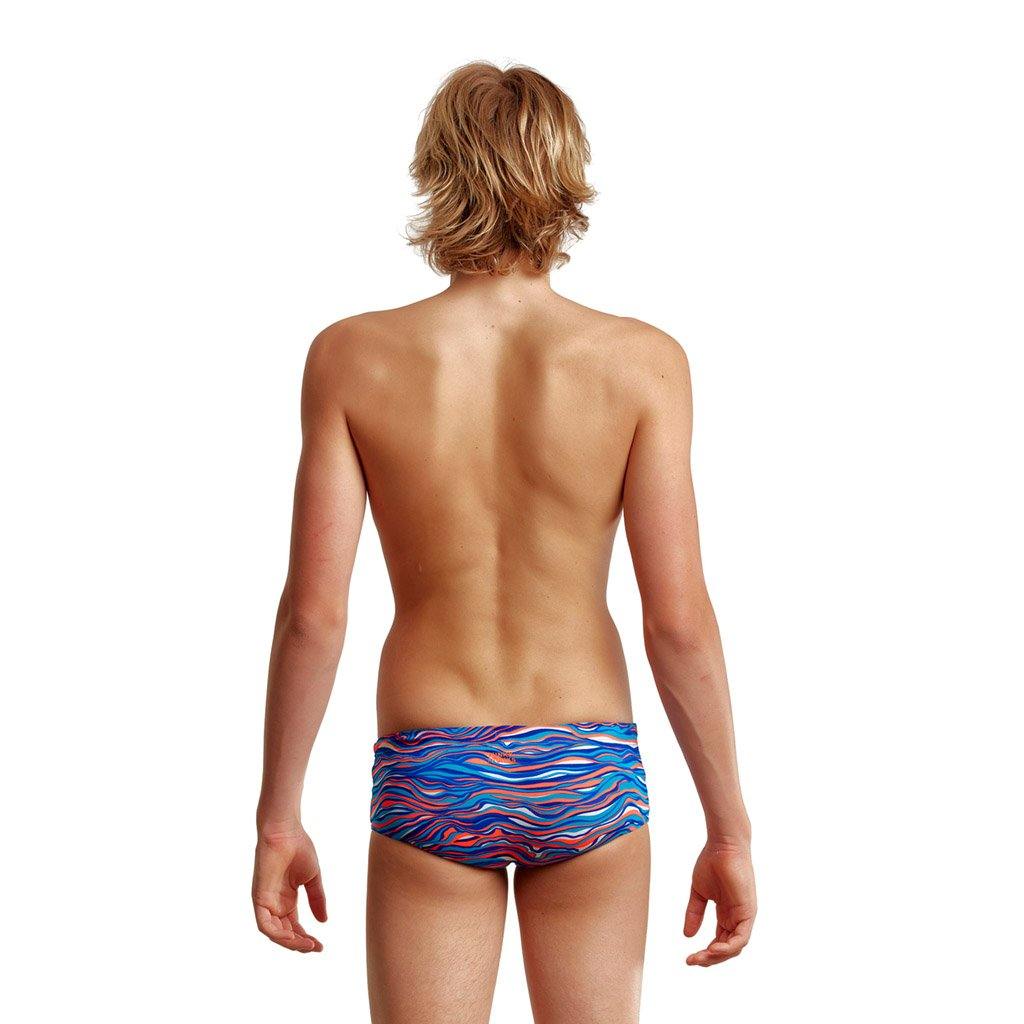 Funky Trunks Boys Eco Sidewinder Blow Wave - Aqua Shop