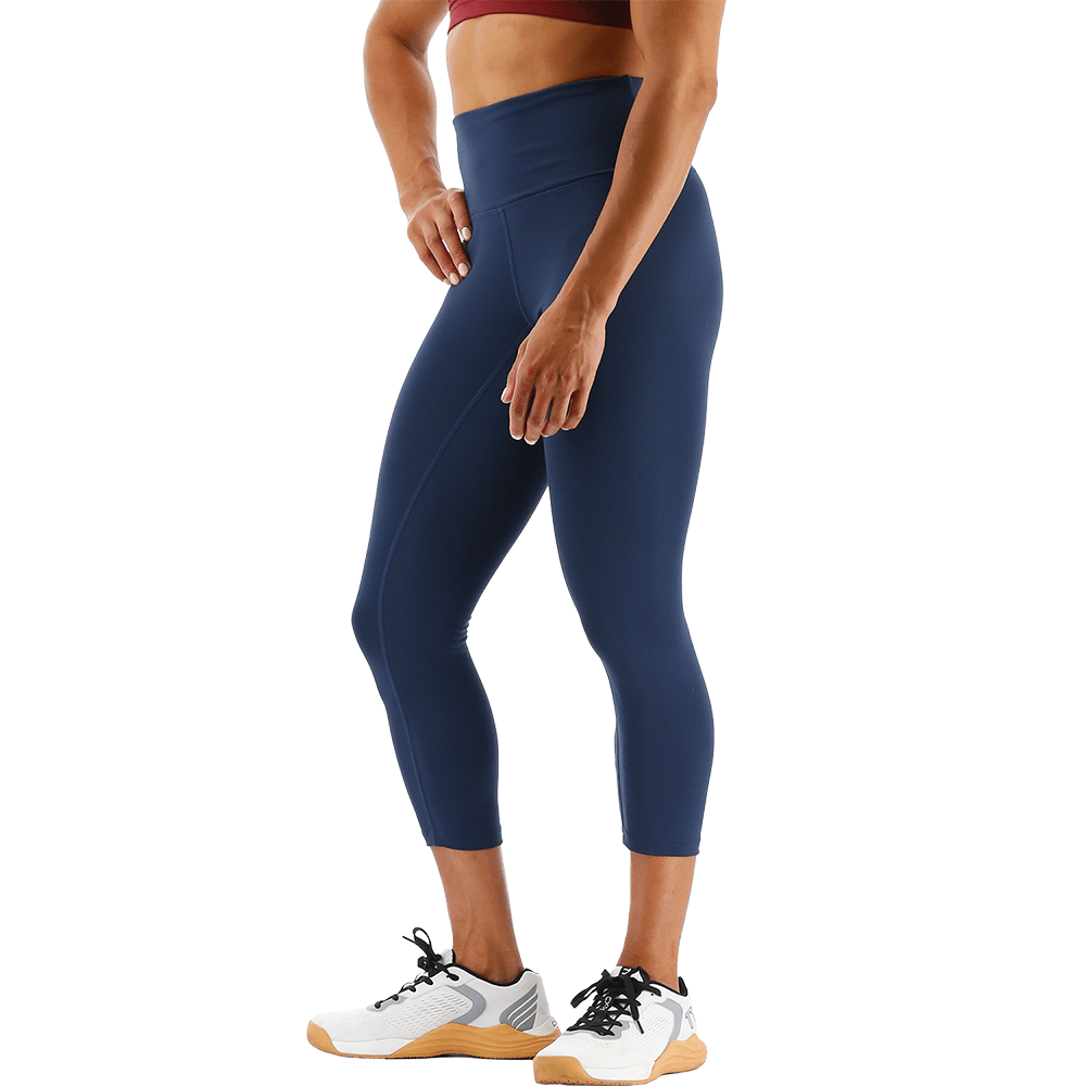 TYR GYM Women’s Total Eclipse High Rise 3/4 Leggings - Aqua Shop