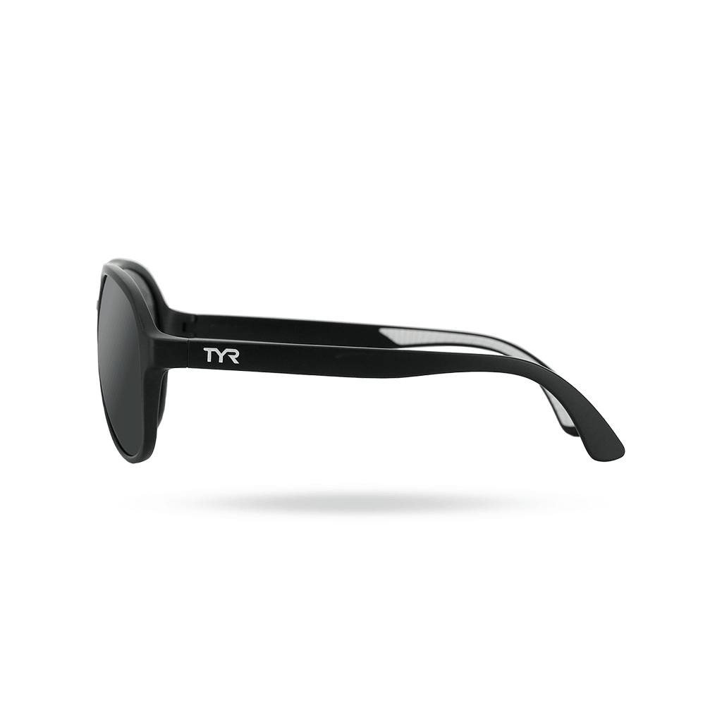 TYR Goldenwest XL Aviator Smoke/Black HTS Sunglasses - Aqua Shop 