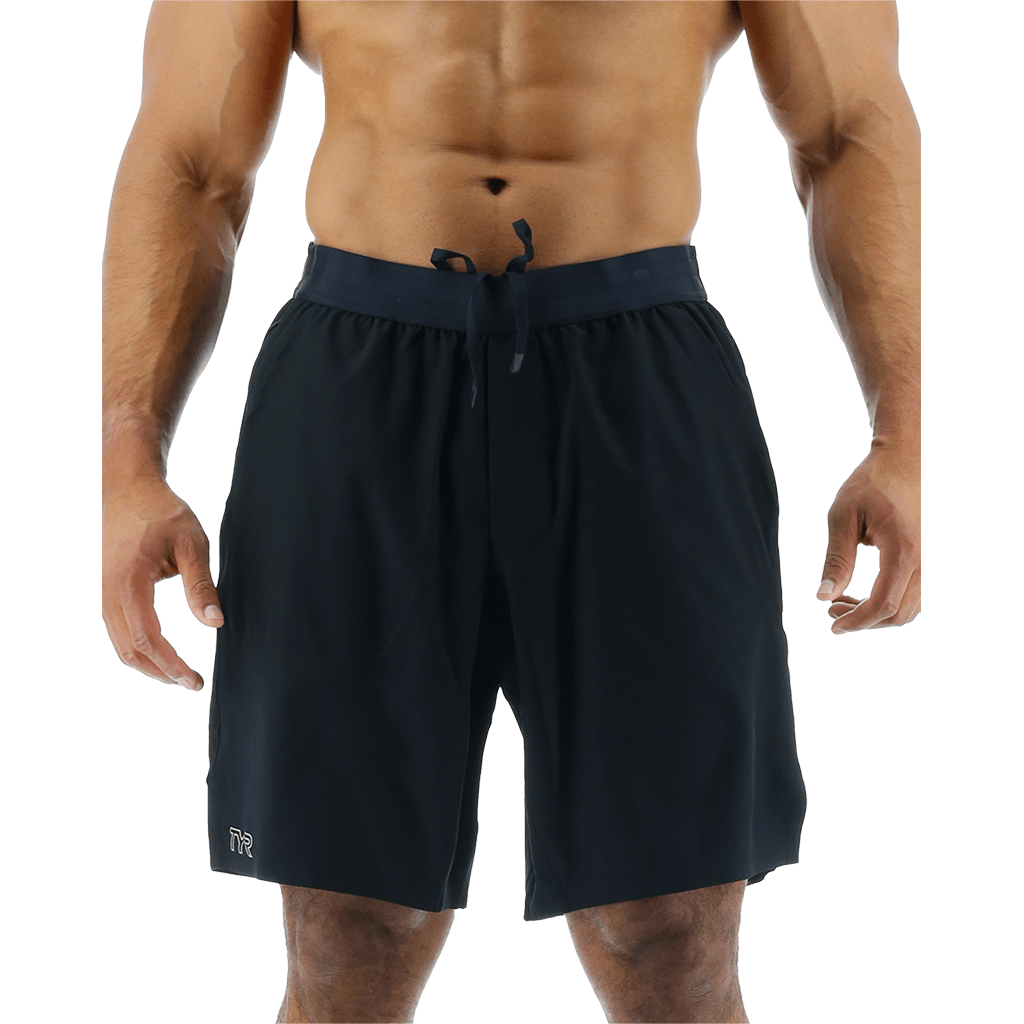 TYR GYM Mens Unbroken Lined 7" Black Short - Aqua Shop