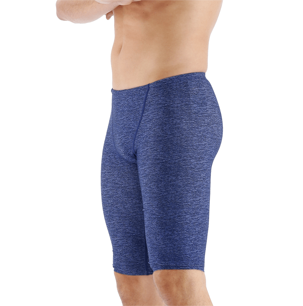 TYR Lapped Navy Jammer Swimsuit - Aqua Shop