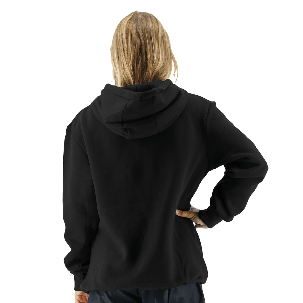 TYR Womens Outline Logo Hoodie Black/Silver - Aqua Shop