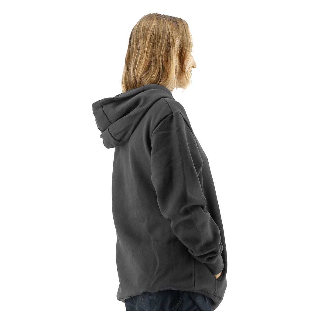 TYR Womens Outline Logo Hoodie Charcoal/Silver - Aqua Shop