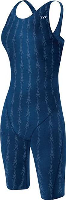 TYR Fusion 2 Navy Open Back Short John - Aqua Shop