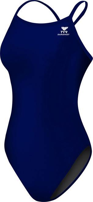 TYR Female Durafast One Solid Navy Diamondfit Swimsuit - Aqua Shop