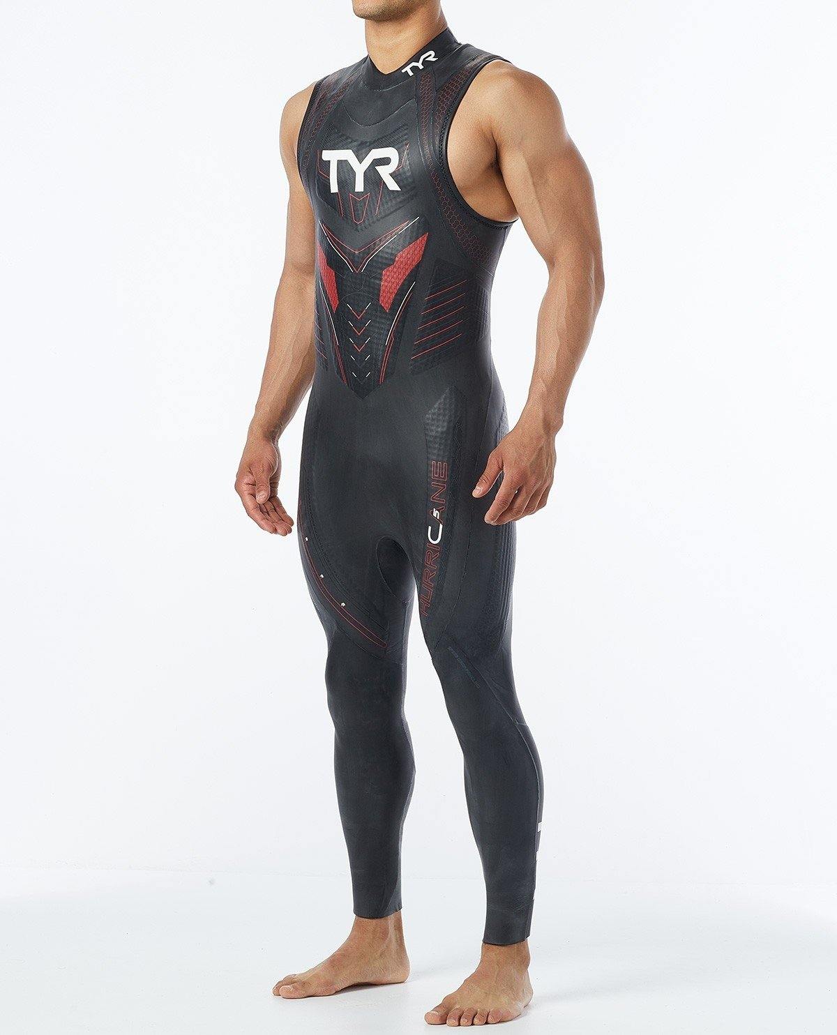 2019 TYR Mens Hurricane Category 5 Sleeveless Wetsuit - Aqua Shop