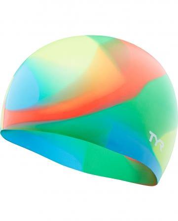 TYR Tie Dye Silicone Youth Swim Cap - Aqua Shop