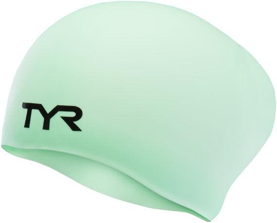 TYR Adult Long Hair Silicone Wrinkle-Free Swim Cap