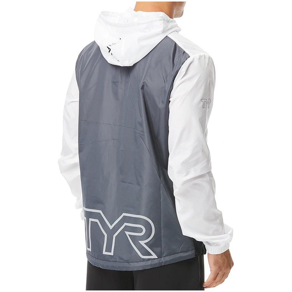 TYR Mens White Elite Windbreaker - Aqua Shop