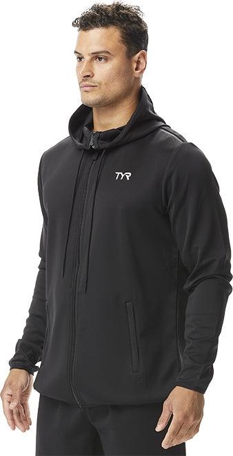 TYR Mens Alliance Podium Full Zip Hoodie - Aqua Shop