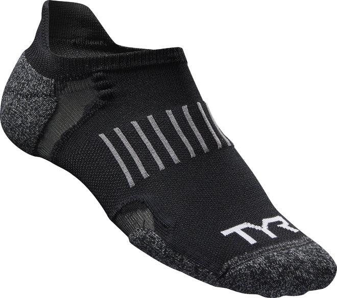 TYR No Show Tab Thin Training Socks - Aqua Shop