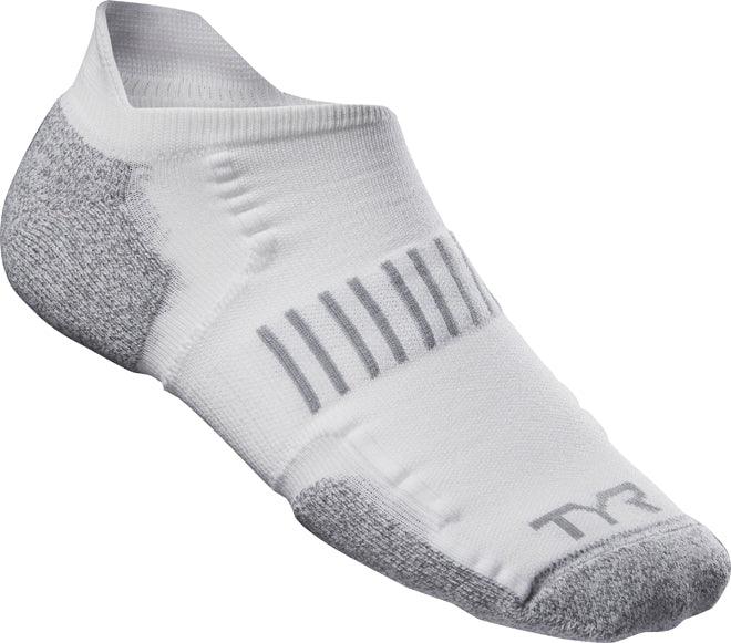 TYR No Show Tab Thin Training Socks - Aqua Shop