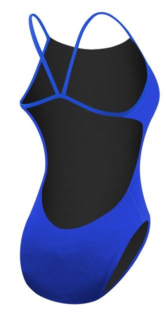 TYR Womens Solid Royal Cutoutfit Swimsuit - Aqua Shop 