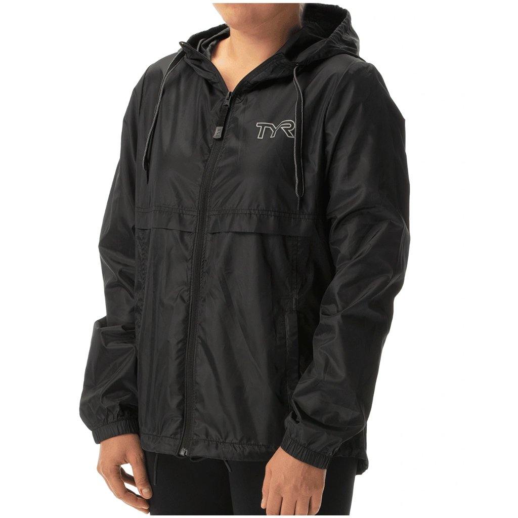 TYR Womens Black Elite Team Windbreaker - Aqua Shop
