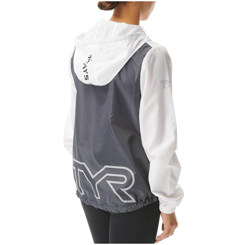 TYR Womens White Elite Team Windbreaker - Aqua Shop