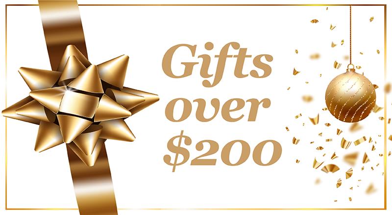 Gifts Over $200