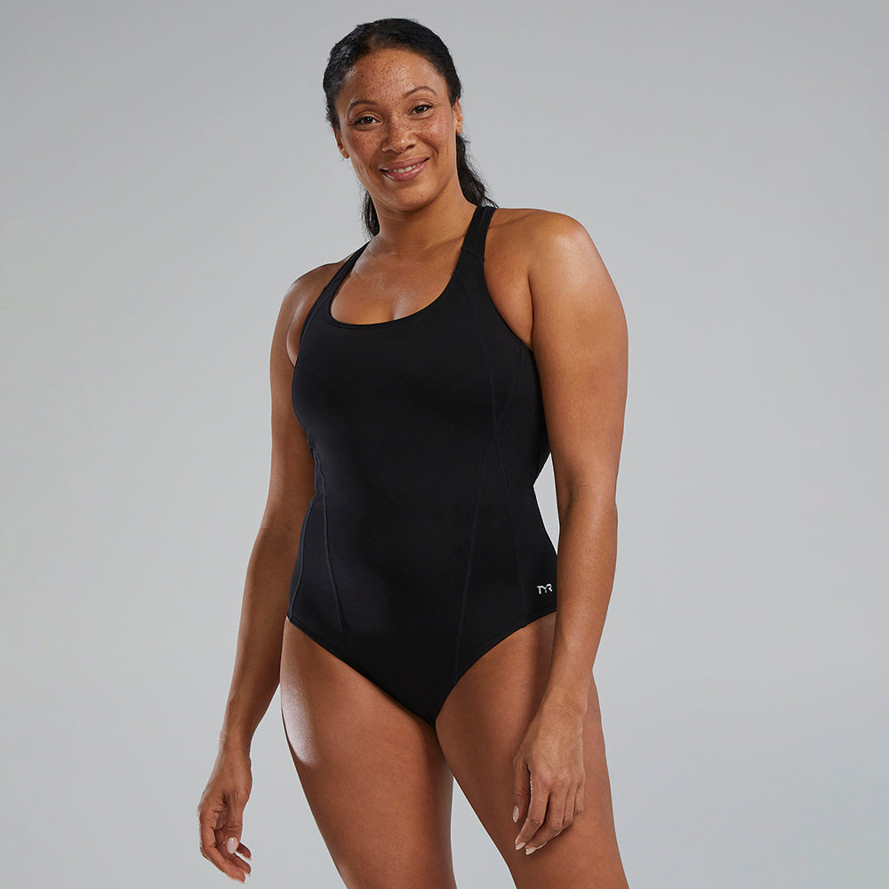 TYR Black Durafast Elite® Women's Max Splice Controlfit Swimsuit