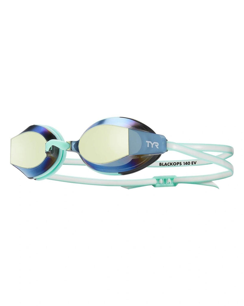 TYR Womens Blackops 140 EV Racing Mirrored Goggles - Aqua Shop 