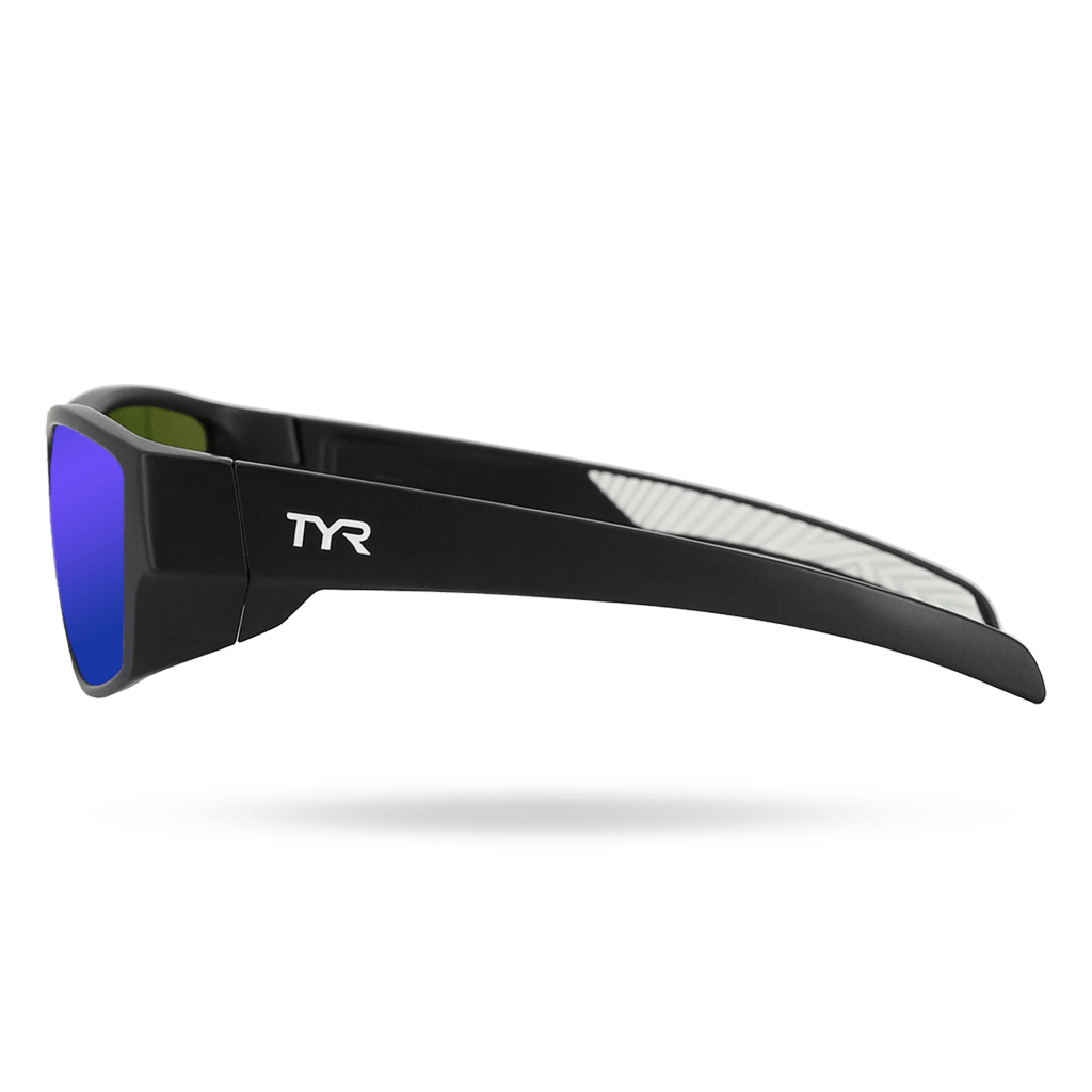 TYR Knox Mens Wrap Sunglasses Blue Black - Aqua Shop 