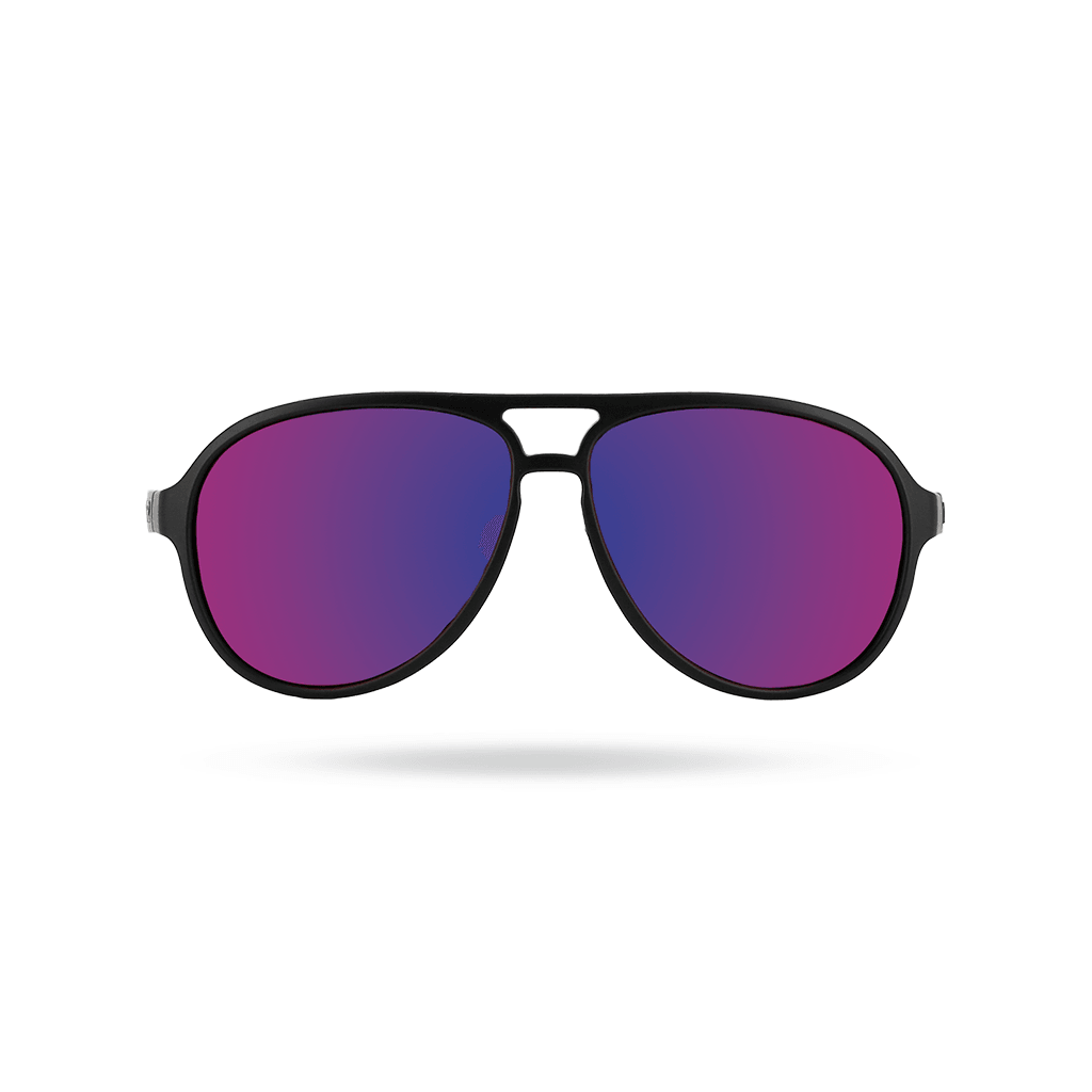 TYR Goldenwest Aviator Small Purple/Black HTS Polarized Sunglasses - Aqua Shop 