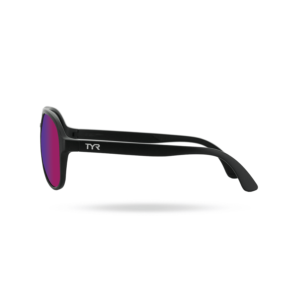TYR Goldenwest Aviator Small Purple/Black HTS Polarized Sunglasses - Aqua Shop 