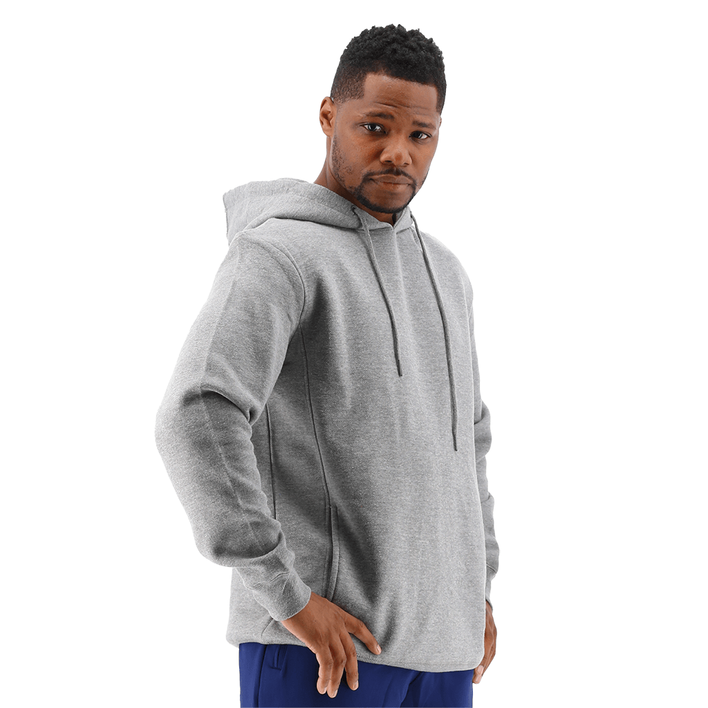 Grey hoodie sales with logo