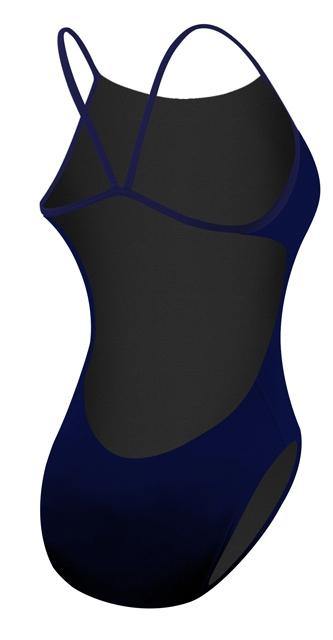 TYR Womens Solid Navy Cutoutfit Swimsuit - Aqua Shop 