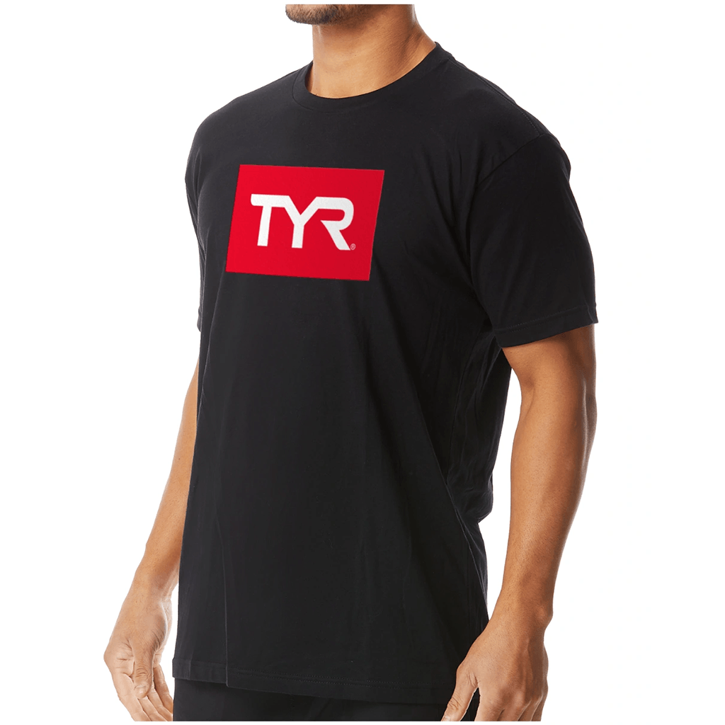 TYR Men's Block Graphic T-Shirt - Aqua Shop 